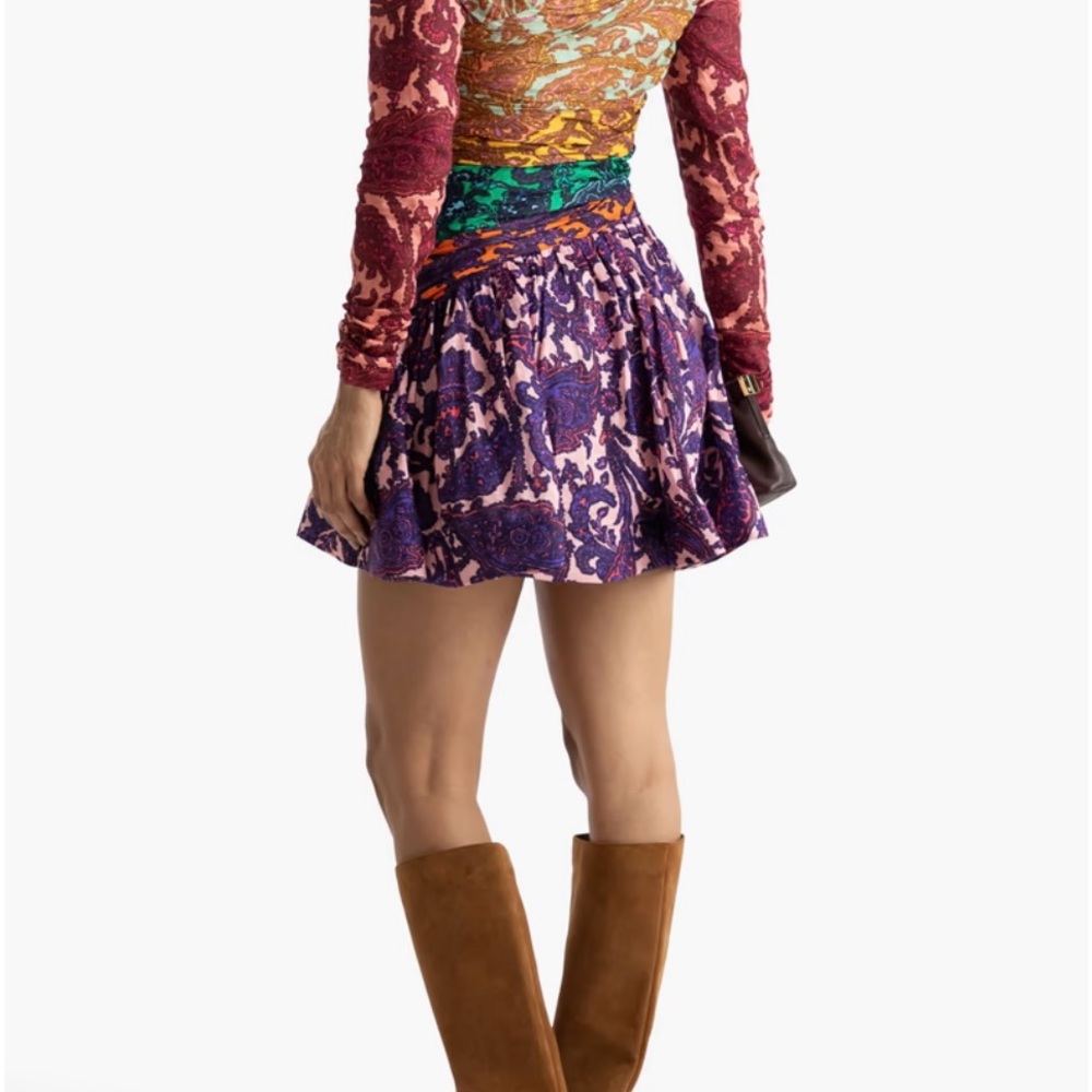 Zimmermann Multicolor Paisley Lace Mini Dress - Picture 3 of 6